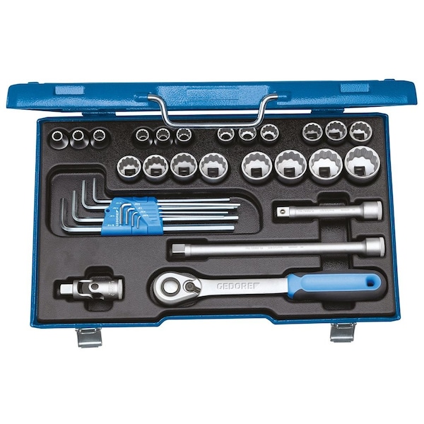 1/2" Drive Socket Set, SAE, 31 pcs